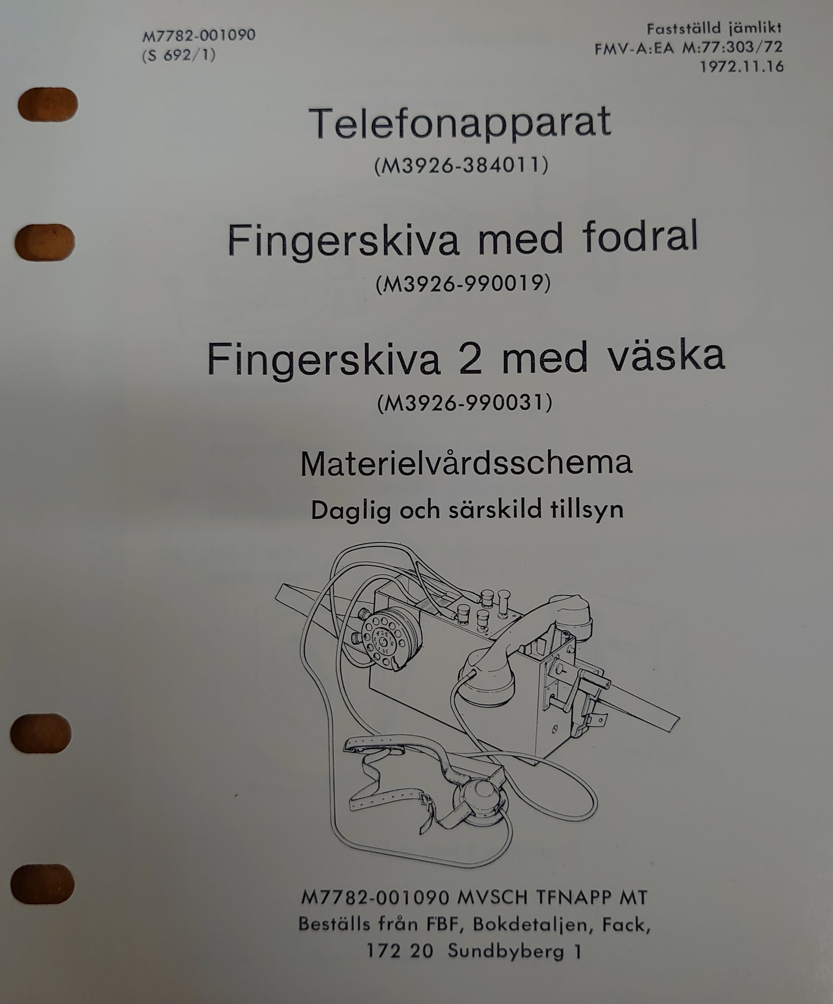 Telefonapparat Beskrivning del2