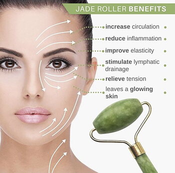 Texturerad Jade Roller