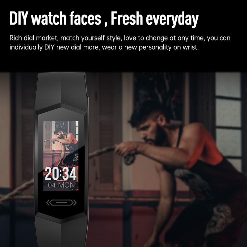 Health Smart Bracelet V17S Color: Black - 6
