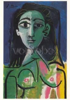 Female half-length Portrait (Jacqueline) (1963), Postcard