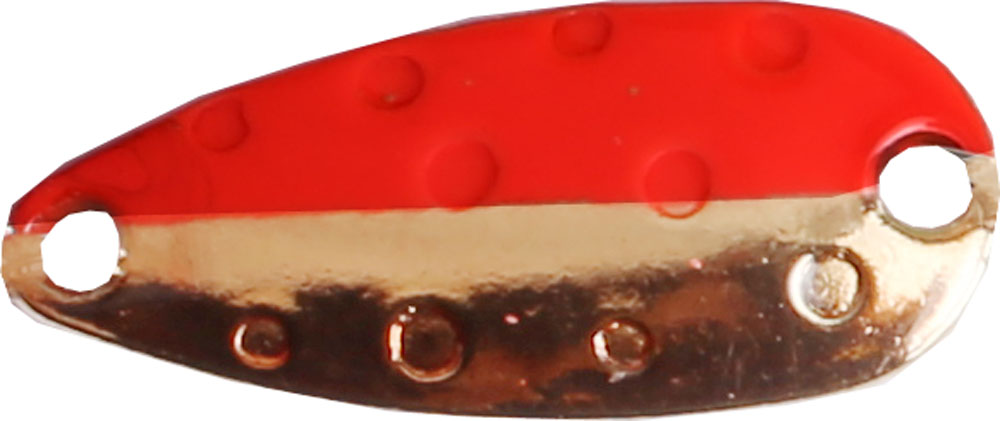 Hurricane Lill-Sluken är en klassisk liten sked som har visat sig vara otroligt effektiv på både abborre, öring, regnbåge och röding. copper red