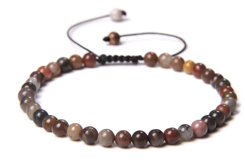Regnbågsjaspis Armband  - 4mm Pärlor