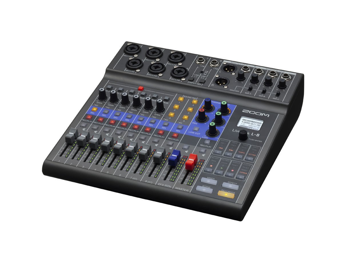 ZOOM LiveTrak L-8 Pod/Mixer/Recorder - 3