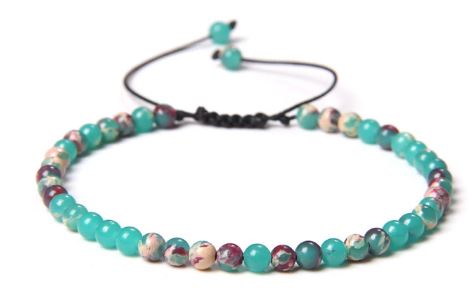 Shoushan Sten Armband  - 4mm Pärlor