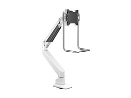 M VESA Gas Lift Arm Single White w. handle
