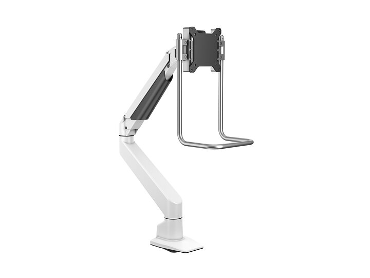 M VESA Gas Lift Arm Single White w. handle