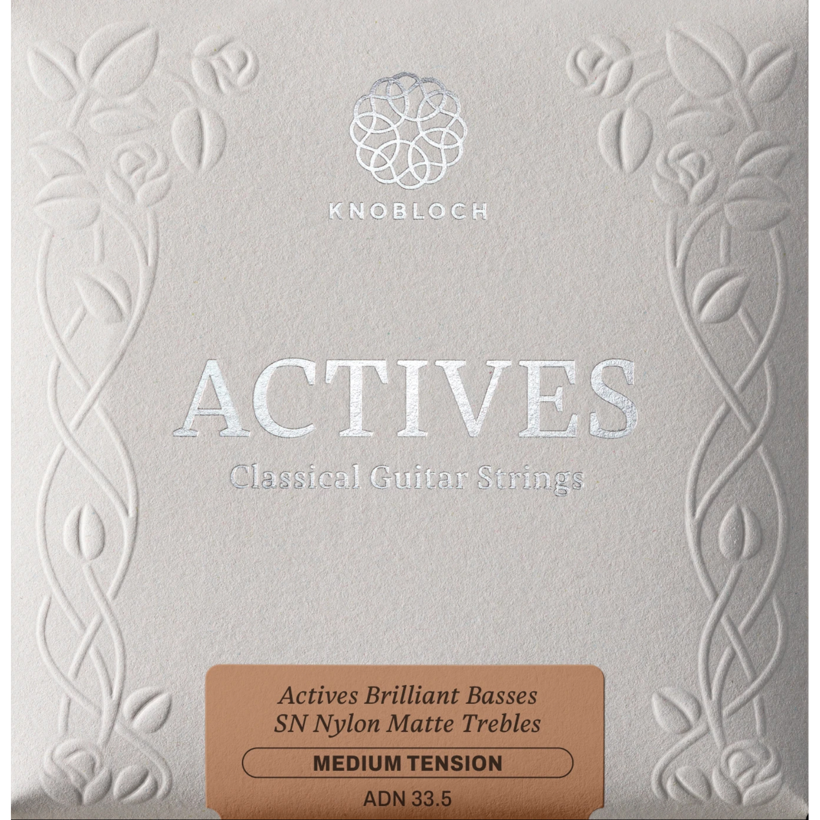 Knobloch Strings ADN33.5 SN Nylon Actives Double Silver (Medium Tension)