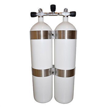 Stålflaskor 2x12 liter 232 bar