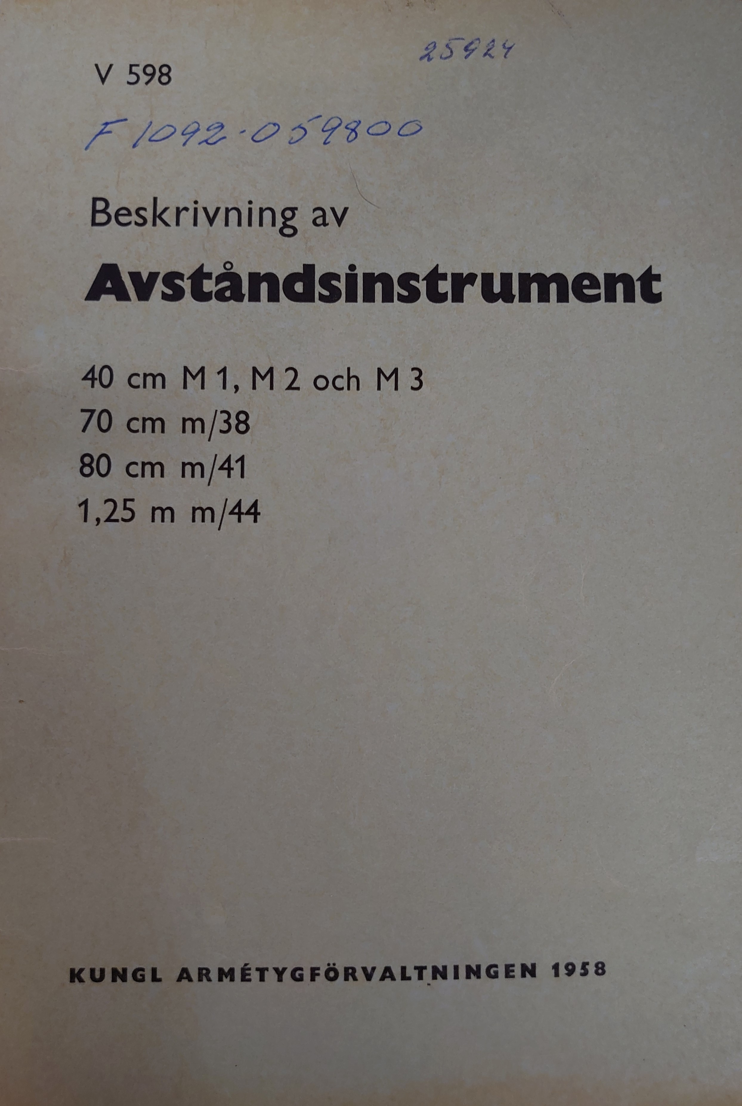 Avståndsinstrument