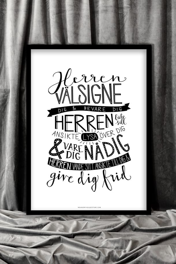 POSTER: VÄLSIGNELSEN 50x70 cm - 4
