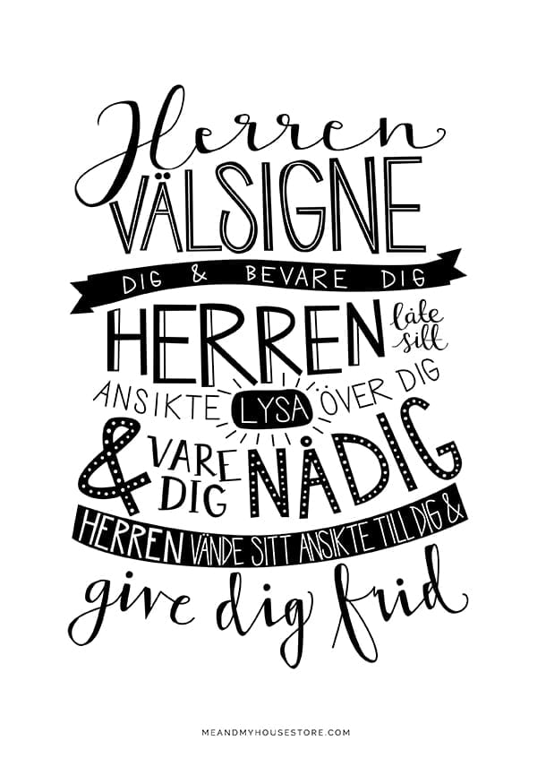 POSTER: VÄLSIGNELSEN 50x70 cm - 2