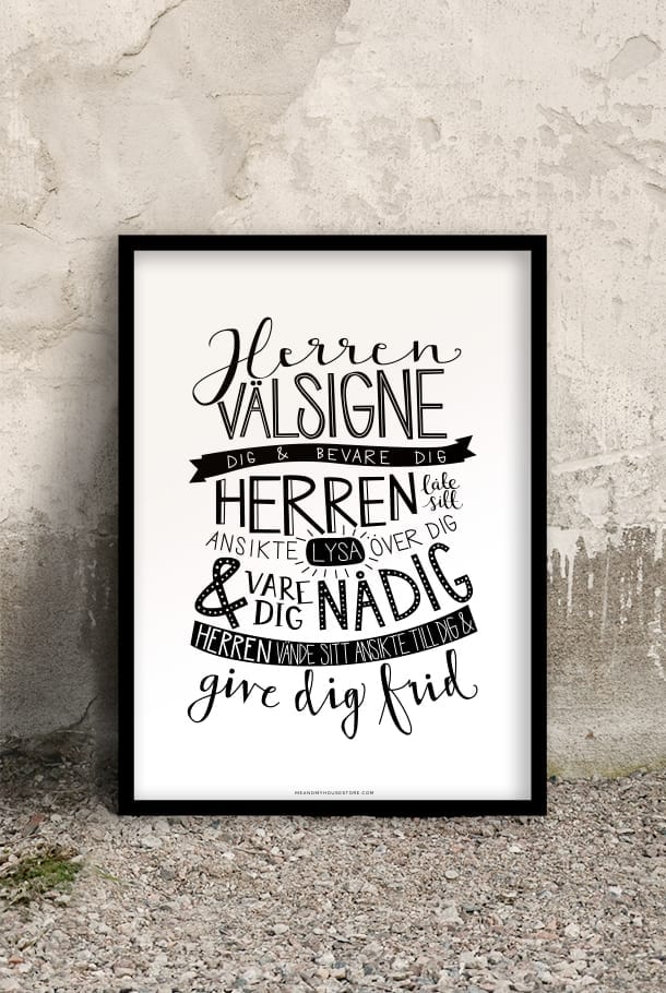 POSTER: VÄLSIGNELSEN 50x70 cm - 3