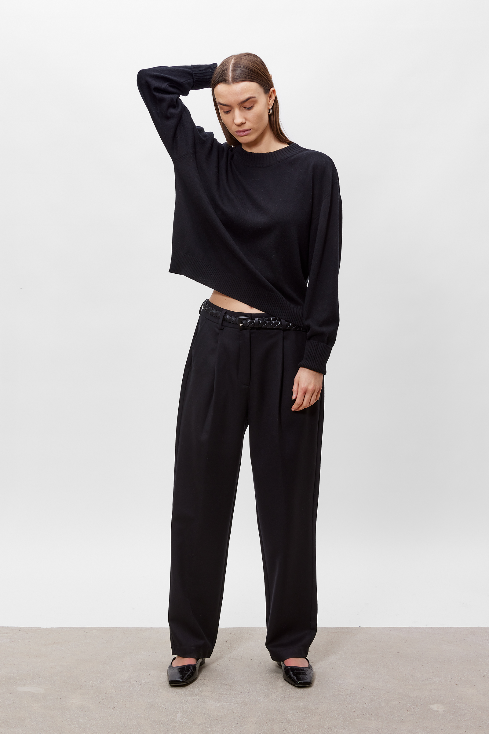 Silk cashmere top sweater