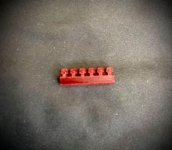 Glass Transparent red for all our updated (V. * .1) side marker holders 6-pack