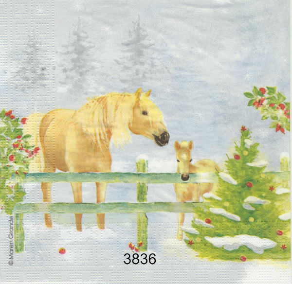 Hästar i vintermiljö