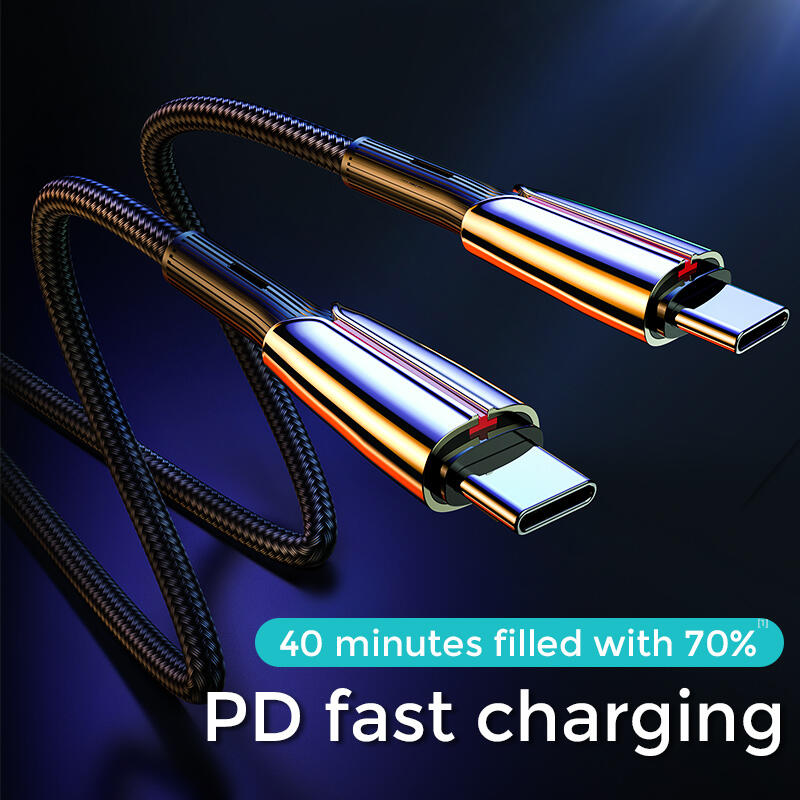 SiGN PD USB-C till USB-C Kabel, 1.2m, 3A, 60W - Svart - 2