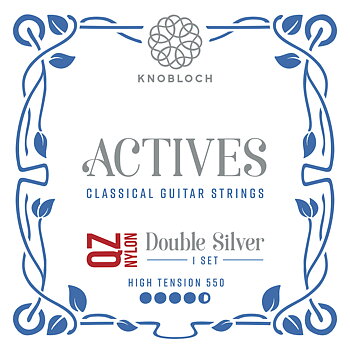 Knobloch Strings 550ADQ QZ Nylon Actives Double Silver (High Tension Plus)