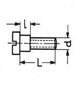 Ansatsskruv M2, 1st - 2