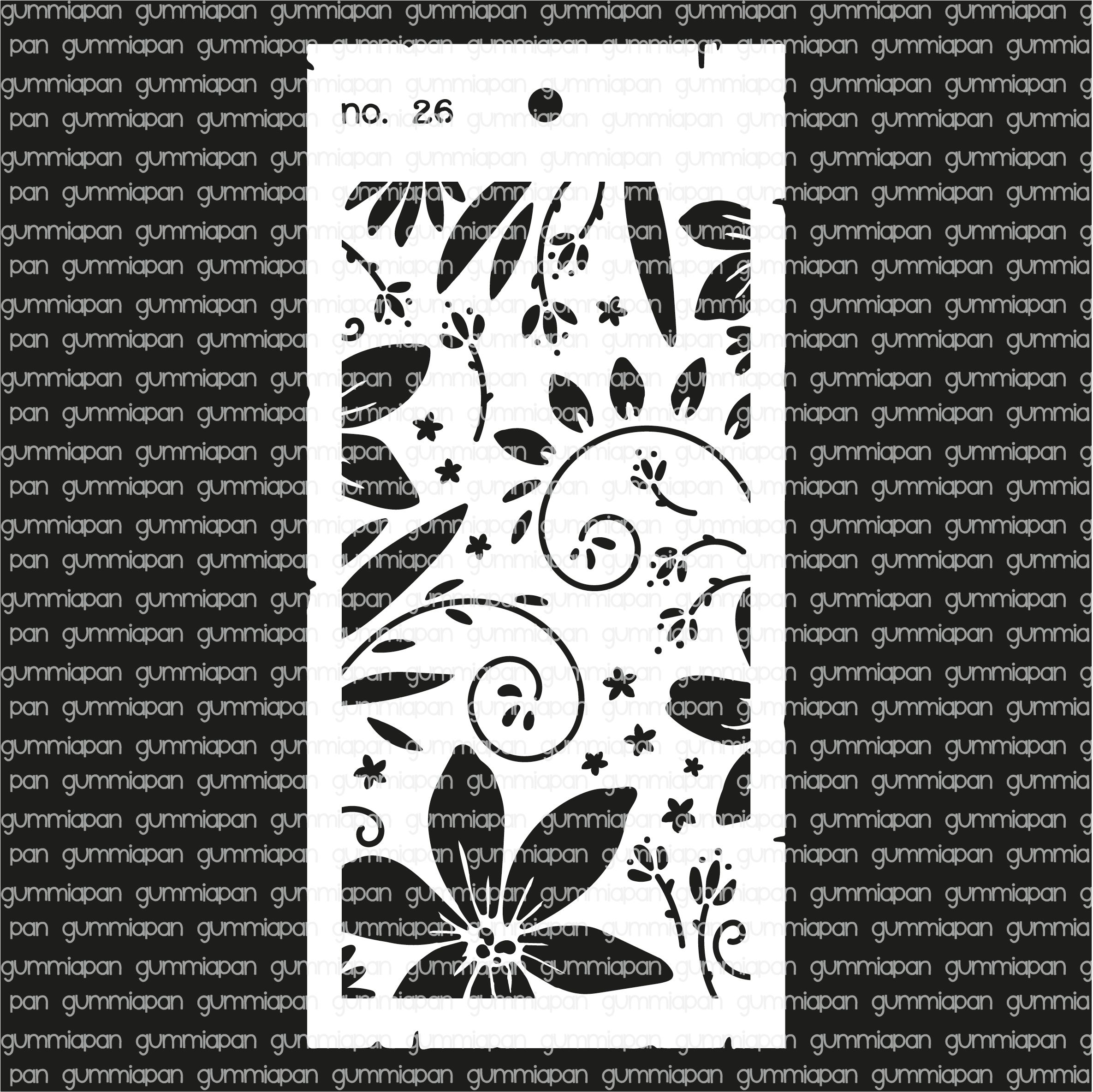 Gummiapan stencil No. 26