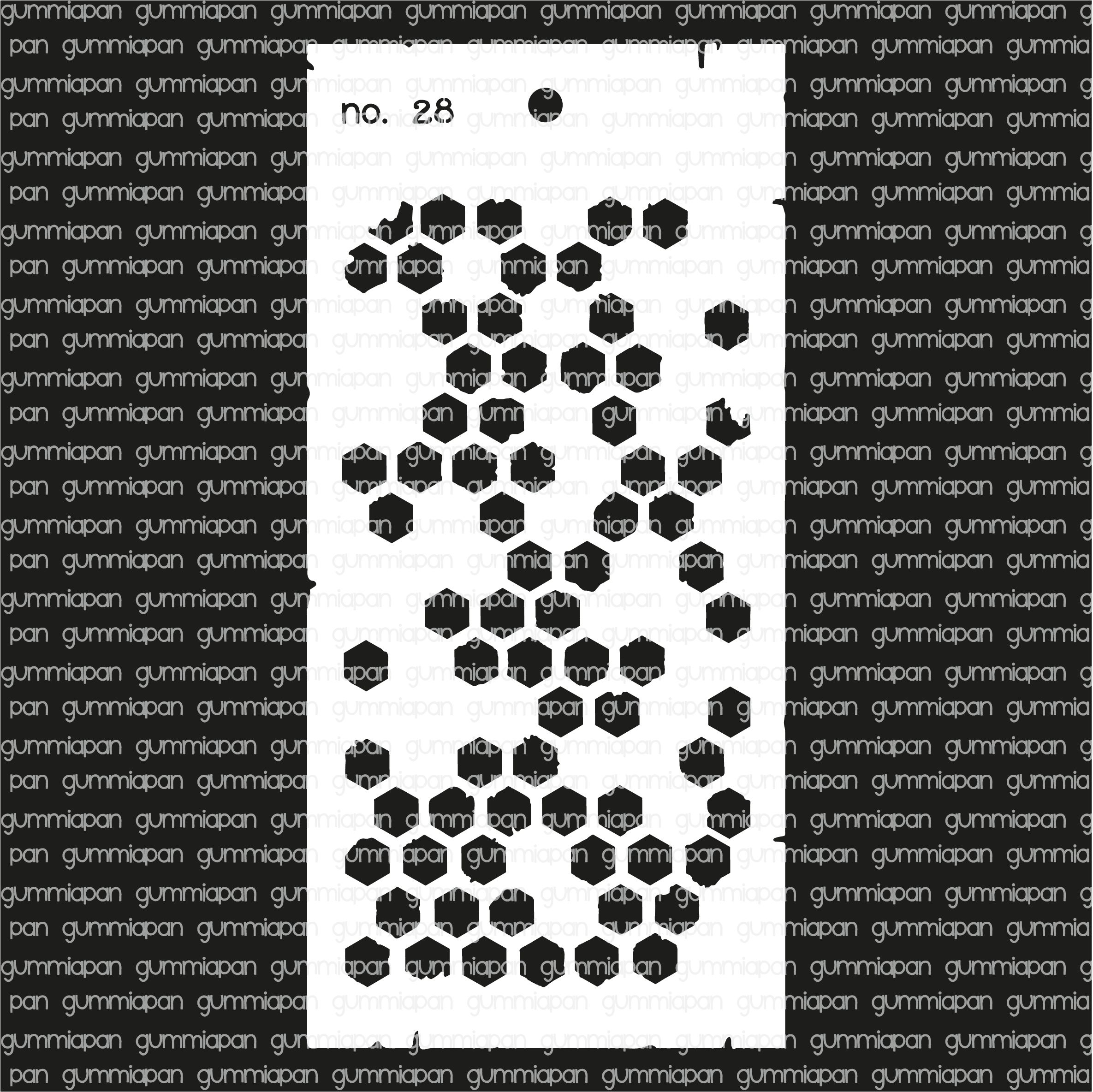 Gummiapan stencil No. 28