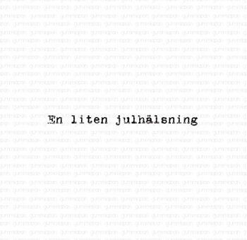 Gummiapan  stämpel - En liten julhälsning