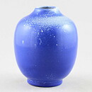 アンナ・リサ・トムソン ぽっちゃりした美しいブルーの花瓶 Vase 1930年代 13cm