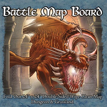 Battle Mat Board - Grassland & Dungeon