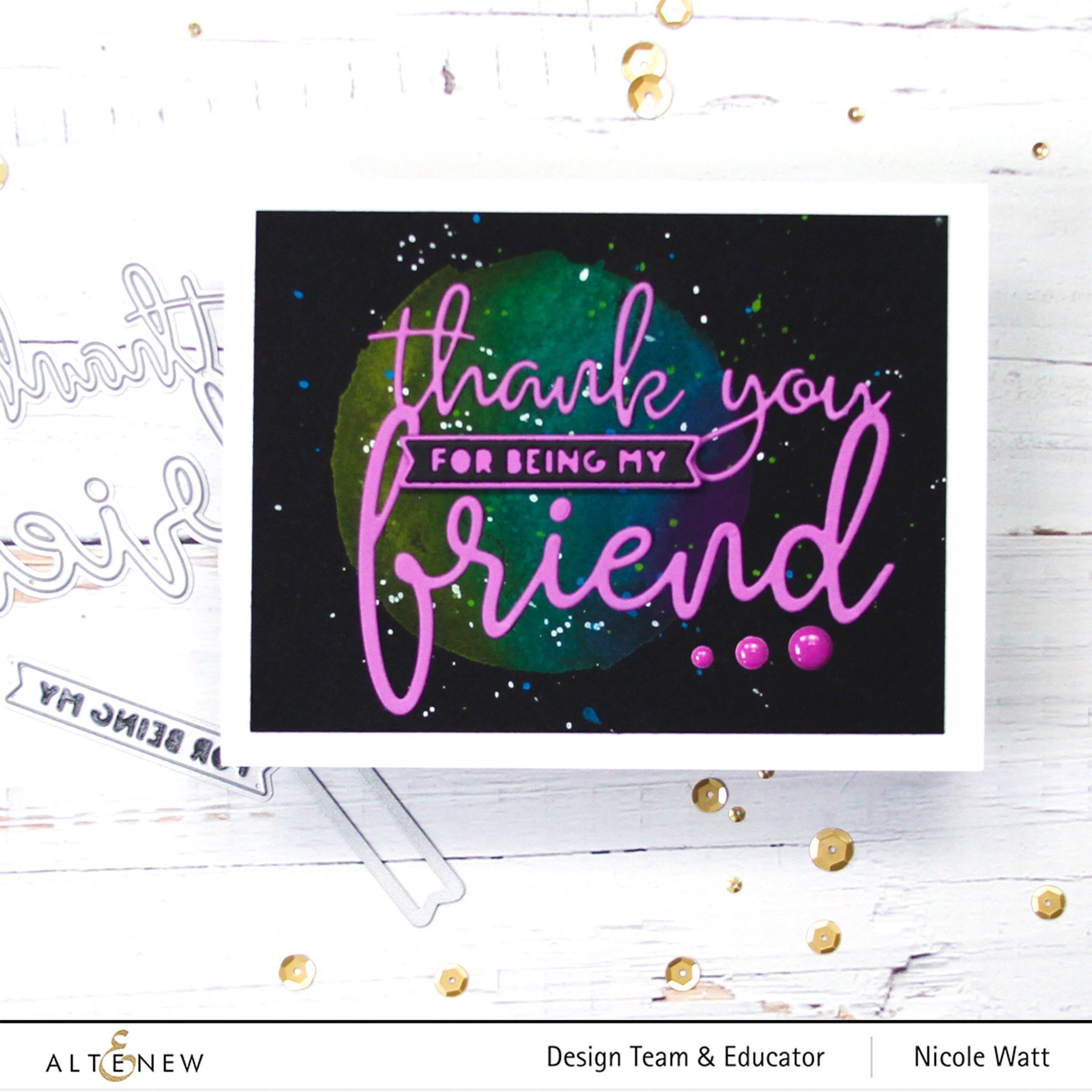 ALTENEW-Thank You for Being My Friend Die Set - 6