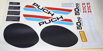 Aufklebersatz Puch Magnum X Weiß