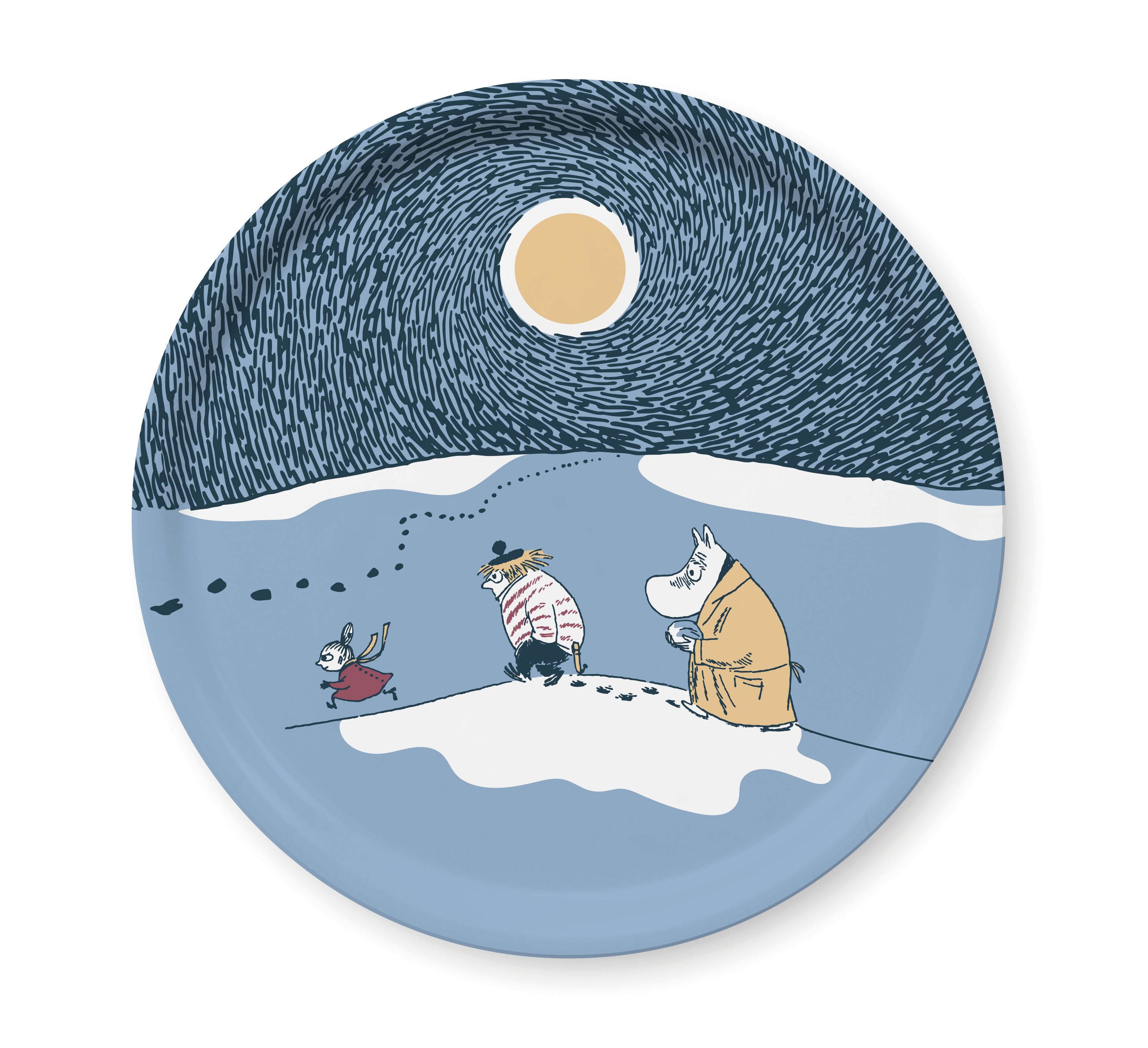 Moomin Round Tray 31 cm - Winter 2021