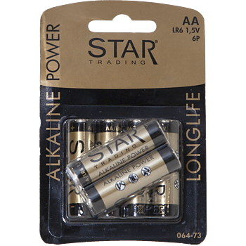 Batterier AA 6-p