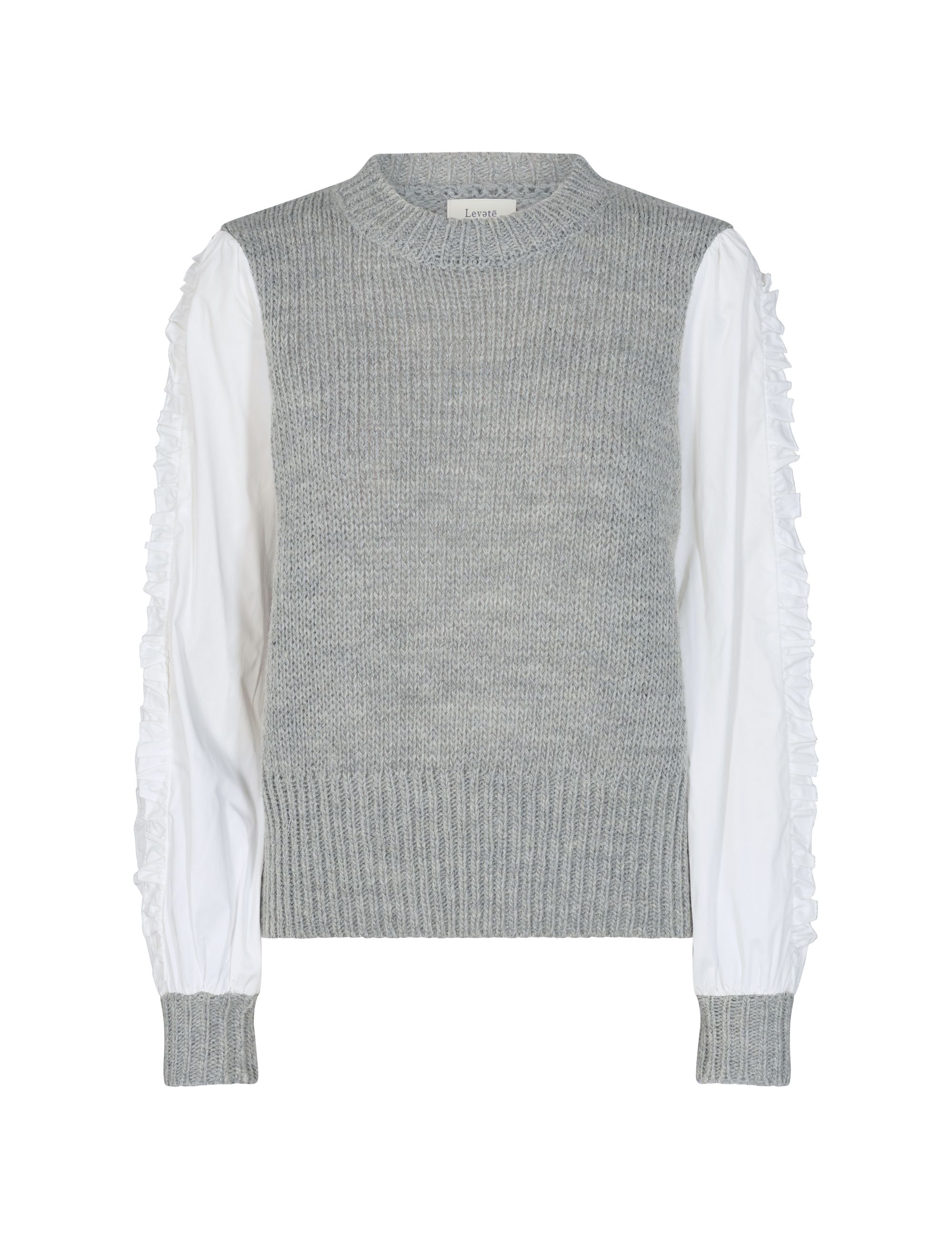 Lévete Room - Ofia 1 Blouse Grey Melange - 2
