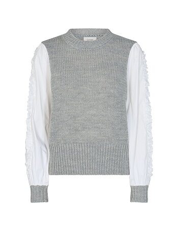 Lévete Room - Ofia 1 Blouse Grey Melange