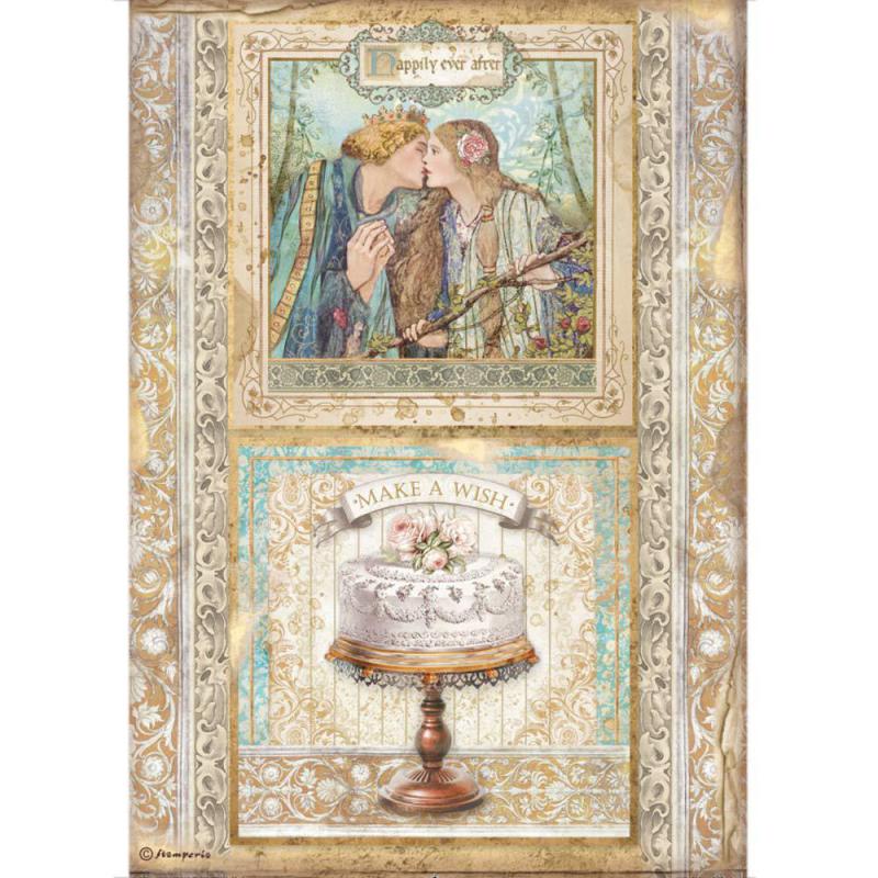 Rispapper A4 -   Sleeping Beauty cake frame