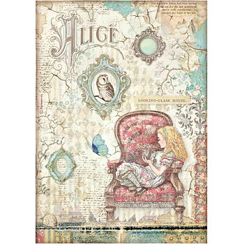 Rispapper A4 -   Alice looking-glass house