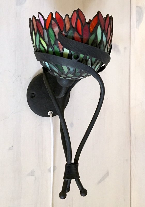 Tiffanylampa Vägglampa Unique ↕ 38cm - 3