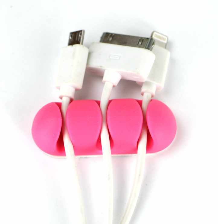 2-Pack - Cable Holder Self-adhesive for three cables - 5