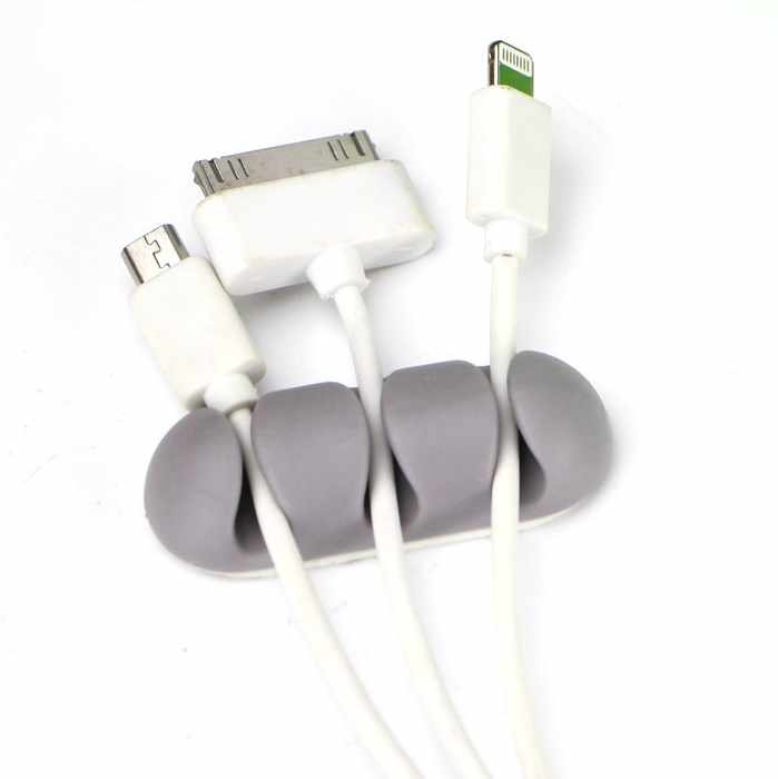 2-Pack - Cable Holder Self-adhesive for three cables - 2