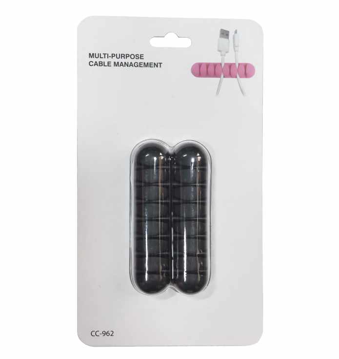 2-Pack - Kabelhållare - Självhäftande Sju Kablar - 4