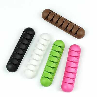 2-Pack - Kabelhållare - Självhäftande Sju Kablar - 2