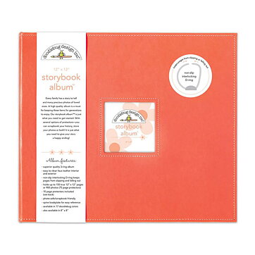Doodlebug Storybook 12x12 D-Ring Album - Coral