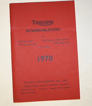 Ägarens handbok Triumph 1970