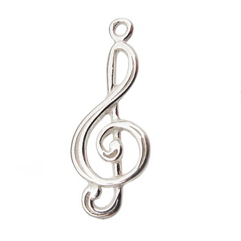 Berlock sterlingsilver G-klav
