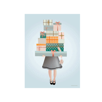 Kort A7 "gifts for you"