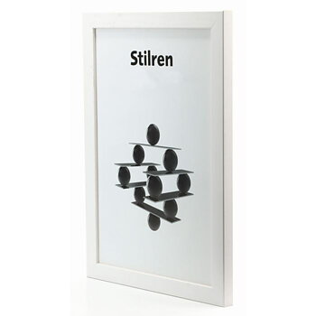 30x45 Stilren Vit Ram