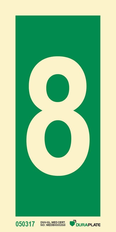IMO sign "8" - IMPA 33.4208