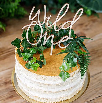 CAKE TOPPER | "Wild one" | Trä