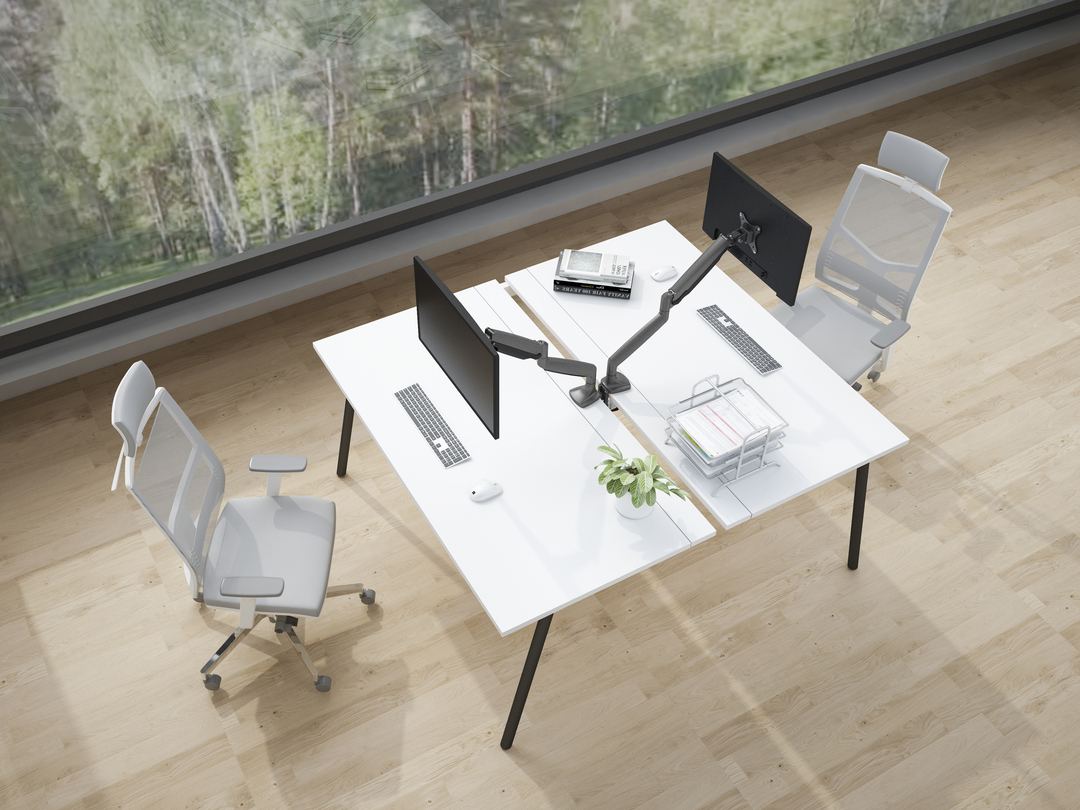 M Deskmount Gas Spring Single Black - 19