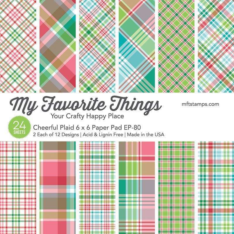 MY FAVORITE THINGS -MSTN Cheerful Plaid Paper Pad