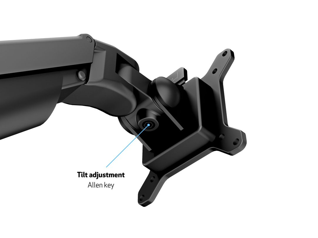 M VESA Gas Lift Arm Single Black - 9